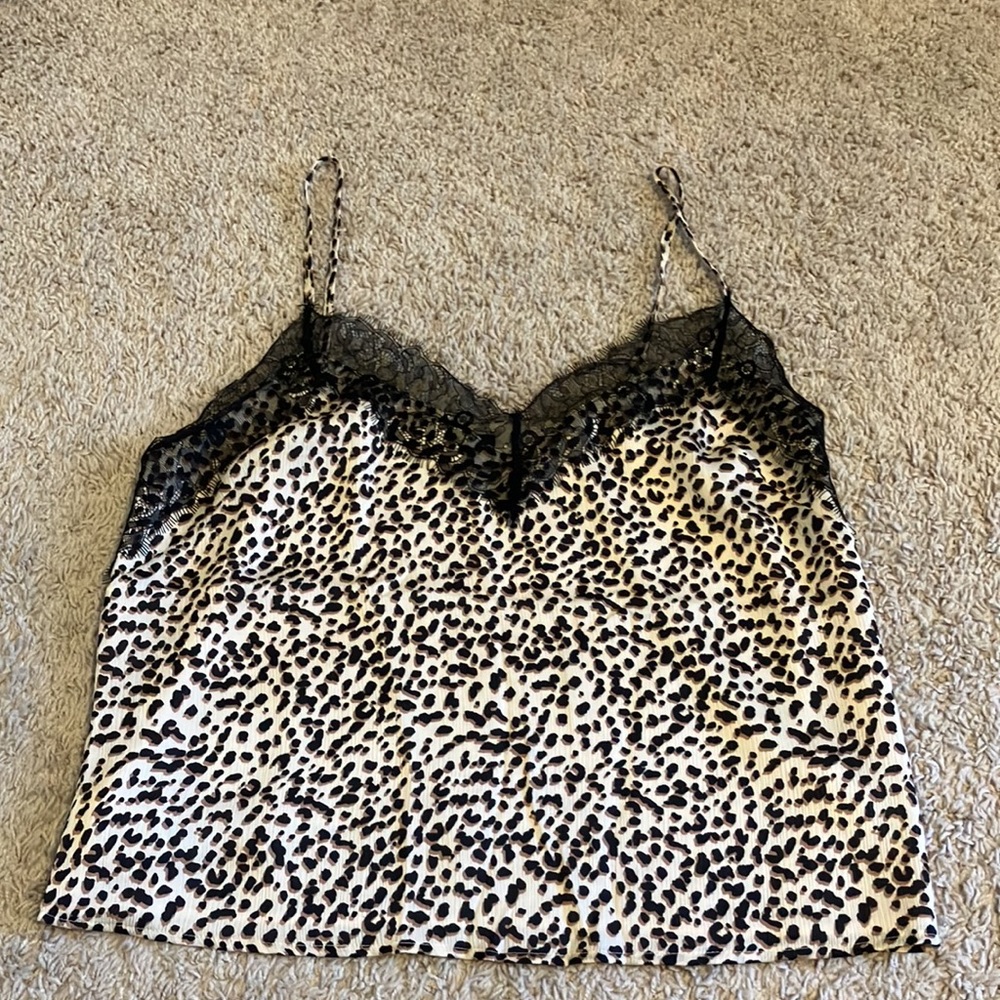 Dynamite Leopard Lace Camisole Size L